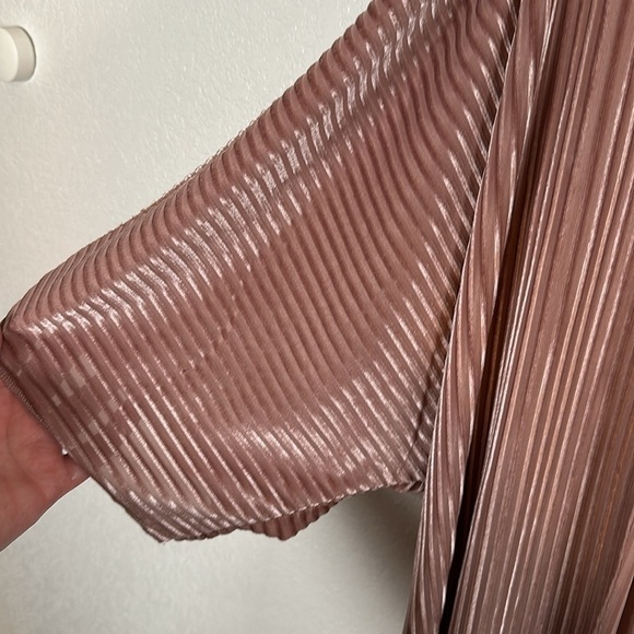 Alchemy Thread Pink Stripe Burnout Cardigan Size Large - Picture 3 of 7